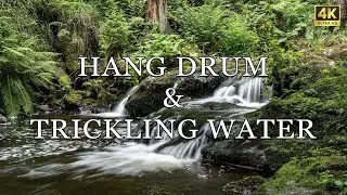 3 Hours Hang Drum Instrumental, with a touch of running ater - Study, Focus, Meditation Music