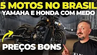 Vamos preparar o BOLSO: 5 novas motos no BRASIL agora no início do ANO..