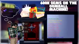 600K GEMS SPENT ON GUMBALL MACHINE! | BALL TOWER DEFENSE