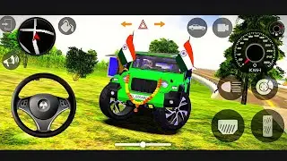Modified Mahindra🚨🚨Thar Car Games: Indian Car (Thar wala game) Car Game: AndroidGameplay green thar