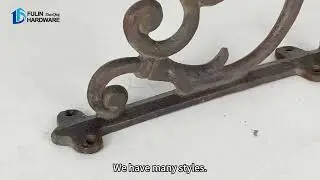 Rustic Cast Iron Wall Shelf Bracket