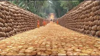 How Billions of Coconut Are Used to Build Roads. Mind-Blowing Construction Process- Full Documentary