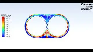 fluid sloshing in Gear box with 20 percent immersion in n-heptane