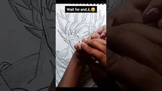 goku drawing with blood✨️💗#shortvideo #art #viralvideo #goku #pleasesubscribe