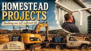 Tank water leaf eater | graded access road |recycling | kitchen sink | rescue pup | garden update!