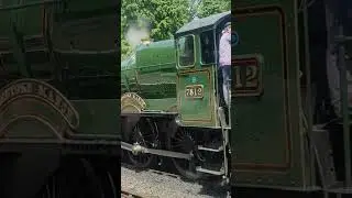 Manor Class no. 7812 'Erlestoke Manor' coupling to formation at Byshops Lydeard