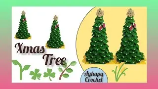 crochet Christmas tree 🎄 crochet Christmas decorations 🎄 free pattern 🌟🎄