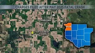 Driver charged with negligent homicide after May 2025 fatal crash in Polk County