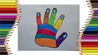 How to draw hand drawing easy step by step drawing for beginners |  Простой способ научится рисовать
