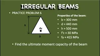 PRACTICE PROBLEM 6 | ANALYSIS OF IRREGULAR BEAMS