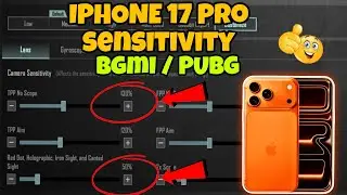 IPHONE 17 PRO Best Bgmi / Pubg 🥵Gyro Sensitivity & Setting Guide 🔥