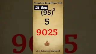 Find Square of Any Number in 2 Seconds | Vedic Maths Tricks For Fast Calculation #vedicmaths #shorts