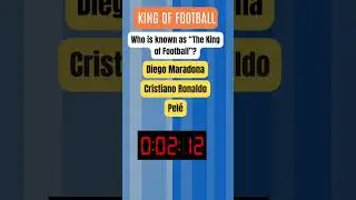 Who is the King of Football? ⚽️ | Quick Sports Trivia #sports #trivia