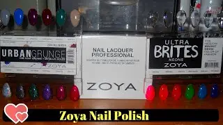 Zoya nail polish unboxing with swatches. Urban Grunge and Ultra Brites.