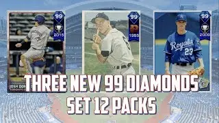 THREE NEW 99 DIAMONDS - SET 12 PACKS!!  MLB The Show 17 Diamond Dynasty