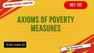 Axioms of Poverty Measures #MEC108 #poverty #economics #Axiomofpoverty #ignoumec108