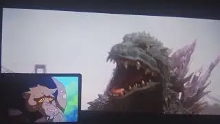 Godzilla (2000) Roaring At Billy (Cyber Rat Cat) 
