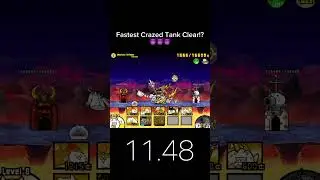 Fastest Crazed Tank Cat Speedrun?! 😈 (Battle cats)