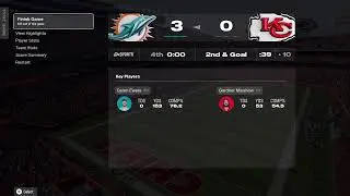 Dolphins vs Chiefs Week 19 Maden 26 Simulation