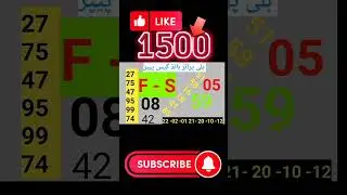 1500 prize Bond guess paper :15 : 11 2022