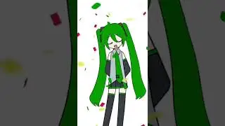 Different hair colours of miku red to purple 