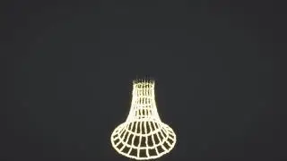 Wire frame with VFX graph in Unity.