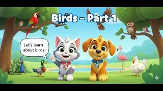 Learn Birds for Kids 🐦 | Part 1 | Learning Videos for Kids | Tiny Tales Garden