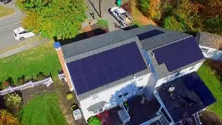 Solaria Solar Panel Installation - Drone Footage