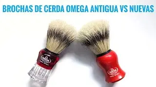 Brochas de cerda Omega antigua vs nuevas