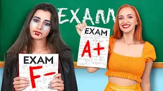 VAMPIRGIRL VS MENSCHENGIRL | An Halloween reinschmuggeln! Spooky School Edition | 123 GO! Challenge