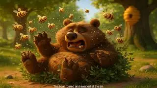 The Greedy Bear 🐻 & The Angry Bees 🐝 | English Moral Story for Kids | Bedtime Story | Animated Tale