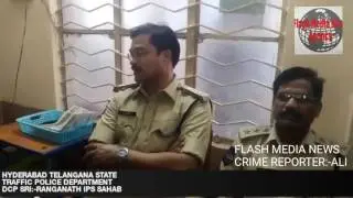 Traffic dcp/Mla charminar/visited charminar area hyd/flash media news/crime reporter:-Ali
