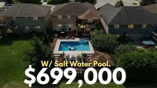 Sold! Tour a $699,000 Owen Sound Home with an UNREAL Back yard ft an in ground salt water pool!