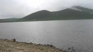 Armenia. The lake Akna in mountains.