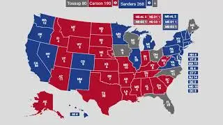 Alternate History 2016 Election Prediction - Ben Carson vs Bernie Sanders