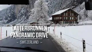 Lauterbrunnen/ Switzerland 🇨🇭 virtual panoramic drive 4K