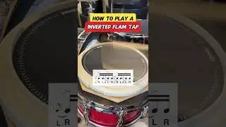 How to play a INVERTED FLAM TAP! #drums