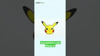 How to Draw an Easy Pikachu Face #shorts