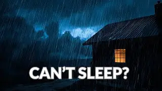 Heavy Rain & Thunder at Night 🌧️⚡ 6 Hours Deep Sleep for Insomnia (4K)