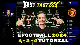 EFOOTBALL 2024 - BEST CUSTOM FORMATION 4-2-4 TUTORIAL - BEST TACTICS & INSTRUCTIONS