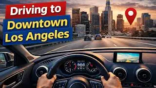 Downtown Los Angeles4K Drive to Downtown Los Angeles 🌆 قيادة هادئة