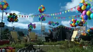 FFXV - Ignis sits on Gladio as he does pushups