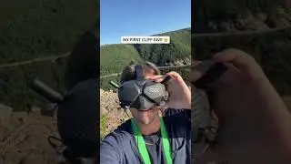 Cliff dive for the first time with a FPV Drone