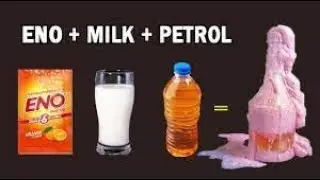 MIXING ENO + PETROL + MILK || Easy science experiment to do at home || #shocking  || #eno #petrol