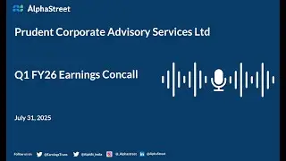 Prudent Corporate Advisory Services Ltd Q1 FY2025-26 Earnings Conference Call