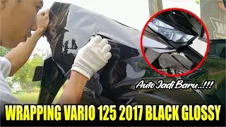 Wrapping Honda Vario 125 2017 Black Glossy