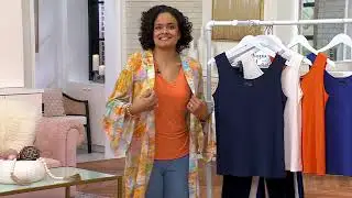 Attitudes by Renee Como Jersey Front to Back Reversible Tank on QVC