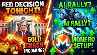 FED Decision Tonight! AI Rally?, Gold Crash Incoming? & Monero Resistance