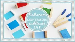 Kolorowe tabliczki DIY Pomoce Montessori + karty do pobrania