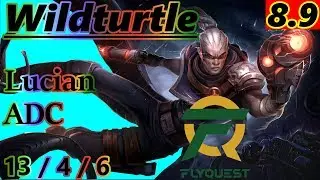 Wildturtle as Lucian ADC - S8 Patch 8.9 - Full Gameplay